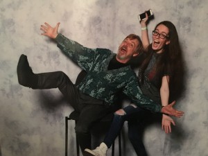Mark Hamill and I, 0.2 seconds following my humiliating actions. 