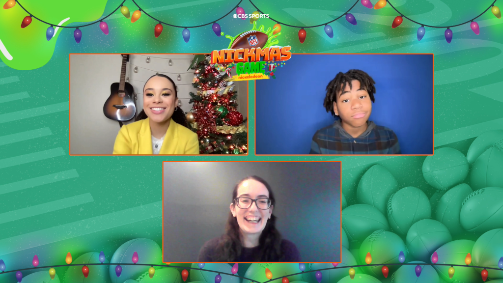 Gabrielle Nevaeh Green & Young Dylan Talk Football, Slime, & Nickmas ...